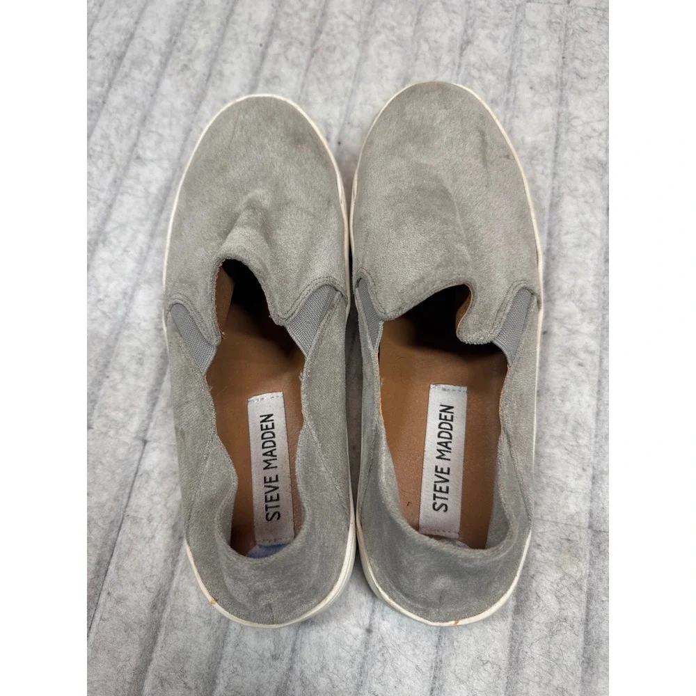 Steve Madden Fayna Fabric Slip‎ On Sneakers Collapsible Heel FYNA01S1 Mens 6.5